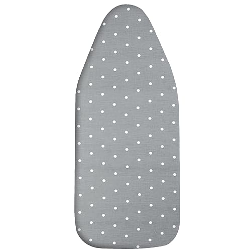 Small Ironing Board Cover Scorch Resistant, Table top Ironing Board Cover with Padding Heat Reflective Heavy Duty Pad (Gray dot, 12.5"x32") - color: Gray Dot