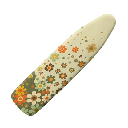Hippe Flower Ironing Board Cover and Pad 15 x 54 Iron Board Protective Ironing Padded Cover Suitable for Standard Ironing Boards Padding Iron Sleeve with Elastic Edge - color: Hippe Flowers