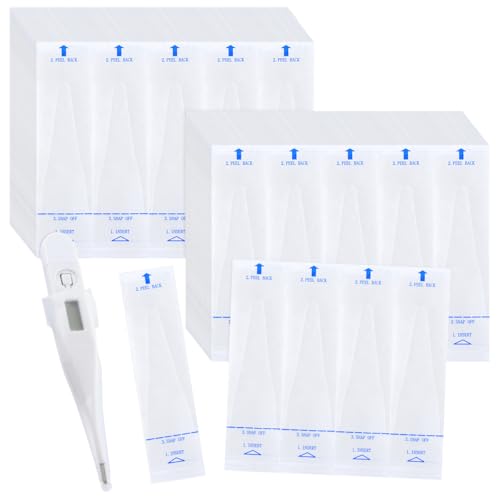 200pcs Disposable Probe Covers for Digital Thermometers Universal Thermometers Sleeves for Accurate Sanitary Oral Ear Underarm Recta Thermometer