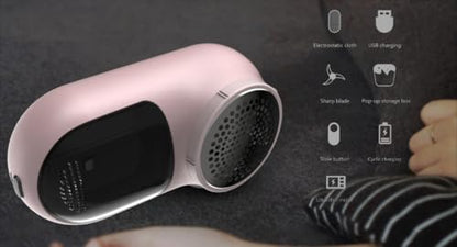 Rechargeable Fabric Shaver, Magictec Lint Remover Sweater Defuzzer Lints Fuzzs Pills Pilling Trimmer for Clothes and Furniture -Battery Operated Pink - color: Pink