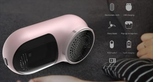 Rechargeable Fabric Shaver, Magictec Lint Remover Sweater Defuzzer Lints Fuzzs Pills Pilling Trimmer for Clothes and Furniture -Battery Operated (Donut) - color: Donut