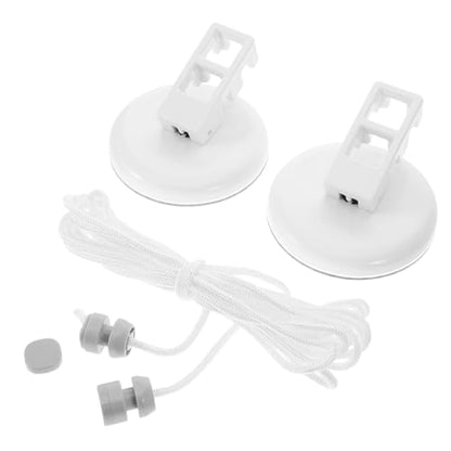 Garneck 5m Portable Clothesline Set with Suction Cups: Retractable PVC Clothes Line Easy-to-Hang for Travel Outdoor Laundry Rope for Camping Indoor Hotels Rvs