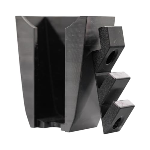 Wall Mount for Bissell Pet Hair Eraser + Bonus Accessory Holder – Fits 2390, 2390A, 2284W, 23903, Auto-Mate – 3D-Printed Vacuum Dock (Black) - color: Black