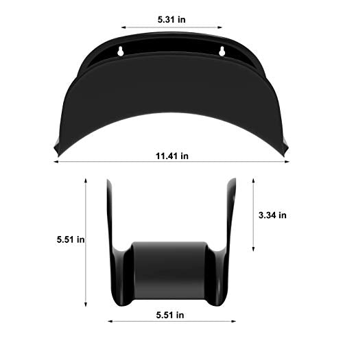 Gardzen Heavy Duty Hose Holder Wall Mount Black - size: Black - 1 Pack