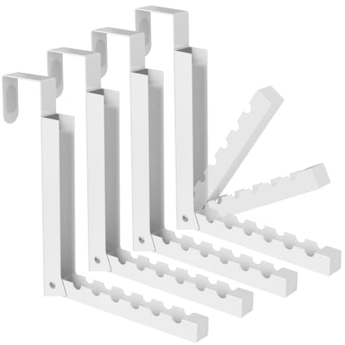 Over the Door Hook, Door Hooks for Hanging Towels, Bags,Coats,Umbrellas, Mirrors, Over Door Dual-Hook, Suitable for Bathrooms, Bedrooms, Laundry Rooms, Kitchens, Storage Rooms (White-4-BK) - color: White-4Pack-BK