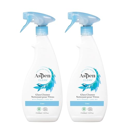 AspenClean Glass Cleaner Spray | 22 oz - Pack of 2