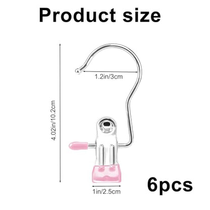 Stainless Steel Boot Hangers, 360° Clips, Rubber Tips, Laundry Closet
