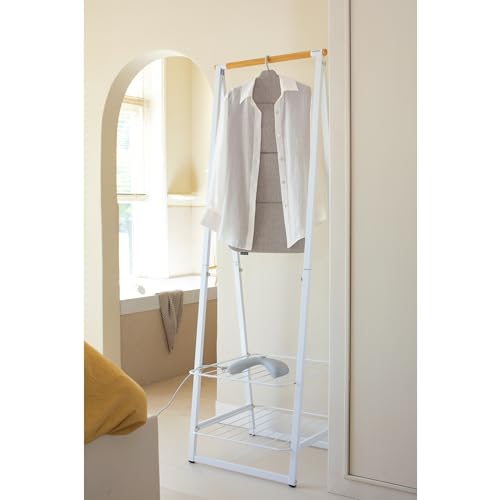 Brabantia - Foldable Steam Board - for High Pressure Clothes Steaming - Solid Heat Resistant Surface - Versatile Hanging Hook - Easier Steaming with Handheld Steamers - 36 x 16 inches - Gray - color: Gray, style: Foldable Steam Board