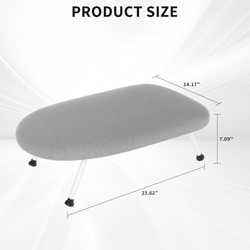 Small Ironing Board, 24"x14" Foldable Legs and Portable - color: Gray, size: 24"x14.5"