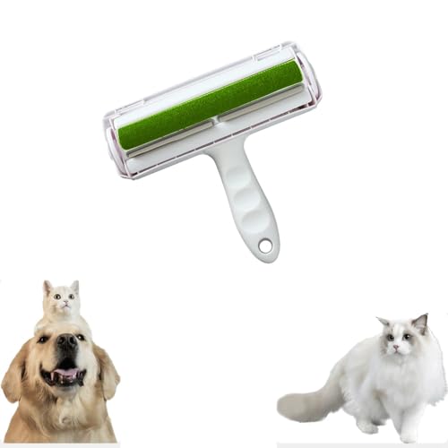 Reuseable Hair Remover - Pet Hair Roller for Cat, Dog，Couch, Furniture, Carpet and Bedding, Portable Lint Rollers - Perfect Cat Dog Fur Remover Tool (Color : Green) - color: Green