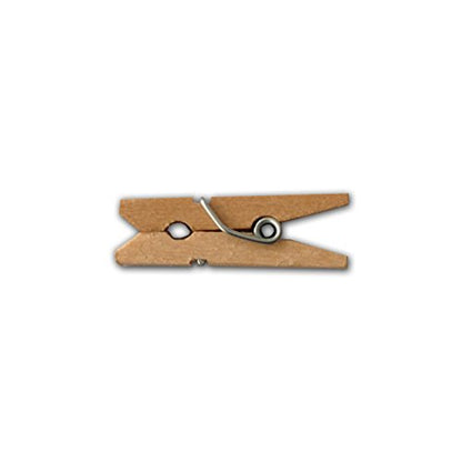 LWR CRAFTS Wooden Mini Clothespins 200 Per Pack 1" 2.5cm (Natural) - color: Natural