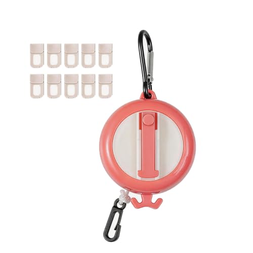 Portable Travel Clothesline -26.24 ft Outdoor Retractable Clothesline with 10 Anti-Slip Clips for Camping,Hotel Trips, Cruises, Outdoor,Indoor Use