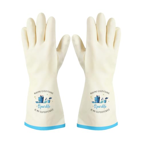 Rubber Cleaning Reusable Gloves, Practical House Warming Gifts - color: Blue-cleaner 2