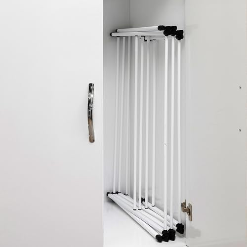Honey-Can-Do 3-Tier Oversized Clothes Drying Rack, 31" Wide, No Assembly - color: White, size: 31" W