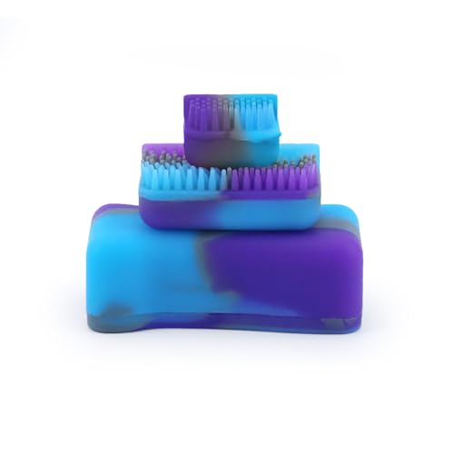 Green Piece Magnetic Glass Cleaner - Silicone Scrubber - 3 Sizes - color: Purple