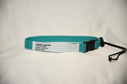 Laundry Loop with Sock Snare, Premium Turquoise Laundering Strap - color: Turquoise, size: 1 Strap