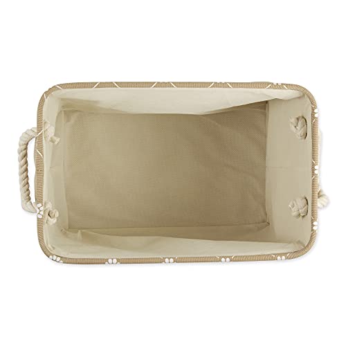 Bone Dry Pet Storage Paw and Bone, Trellis Collection, Medium Rectangle, 16x10x12, Taupe - color: Taupe, size: Medium Rectangle, 16x10x12"