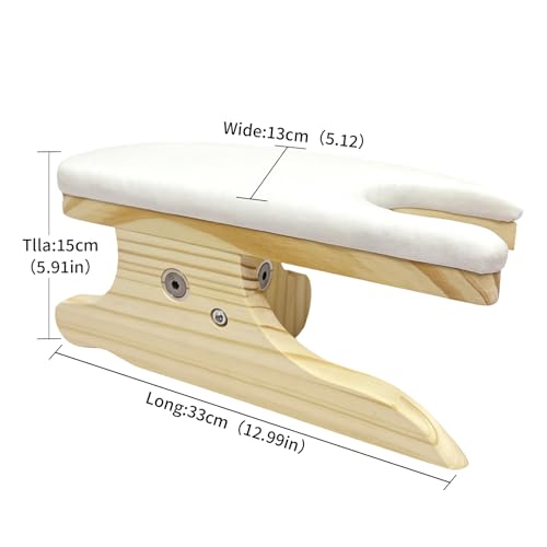 Tailors Ironing Board with Pine Wood Base, Cotton Cover Tailors Point Press Clapper - Protects Garments, Multi Pressing Board for Anywhere You Want - Seams, Collars, Cuffs, Points, Hems
