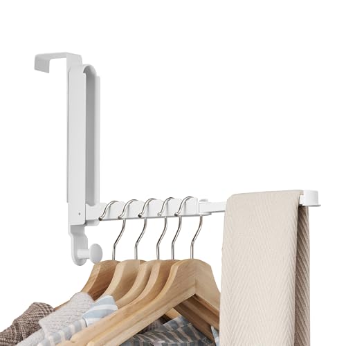 RFOUO Over The Door Hooks Hanger,Fit Door up to 1 3/8", White, 1 Pack - color: Fit 1 3/8" Door White, size: 1 Pack