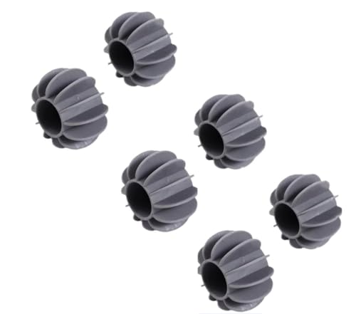 6Pcs Gray Laundry Ball Silicone Clothes Hair Cleaning Tool Pet Hair Remover Laundry Lint and Pet Hair Remover Balls for Reusable Cat Washing Hair Ball Catcher Laundry Machine Lint Removers