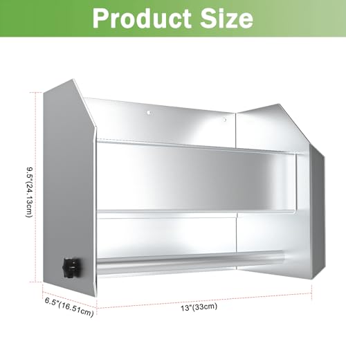 woiron Aluminum Hand Cleaning Station Organizer Bracket (Silver) - color: Silver