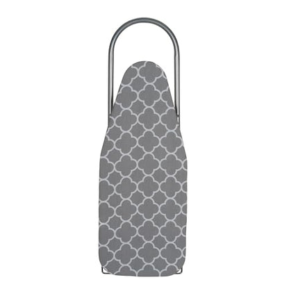 Household Essentials Tabletop Ironing Board, Durable Board with Iron Rest, Includes Door Hang, Perfect for Dorms and Small Spaces, Gray and White - color: Grey/White