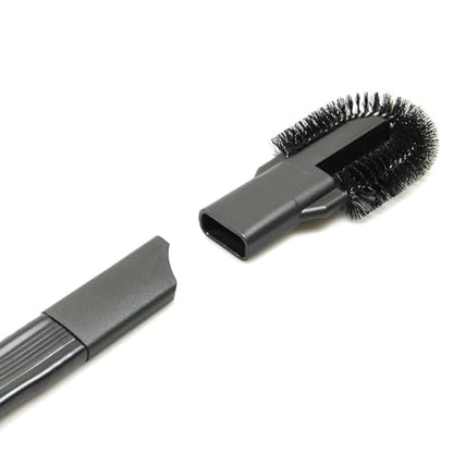 MaximalPower 25-inch Flexible Long Reach Crevice Tool Attachment 1.25 inches with Removable Brush Head (Does not fit Sharks Vacuum with Button Lock, Check Your Vacuum Hose Diameter Before Purchase)