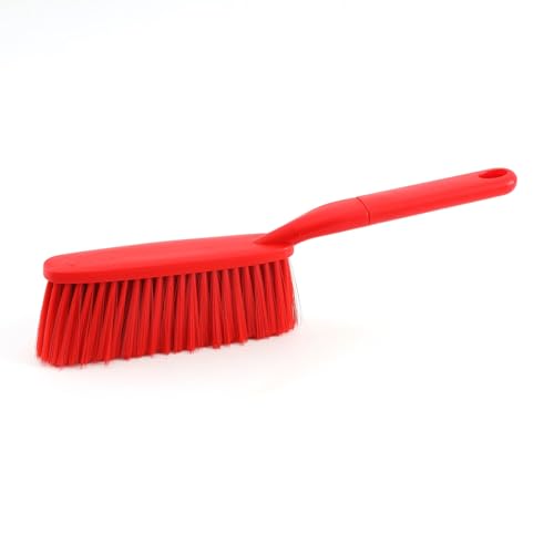 15" Red Soft Brist. Hand Broom Brush Bed Sofa Counter Hair Clear - color: Red 1