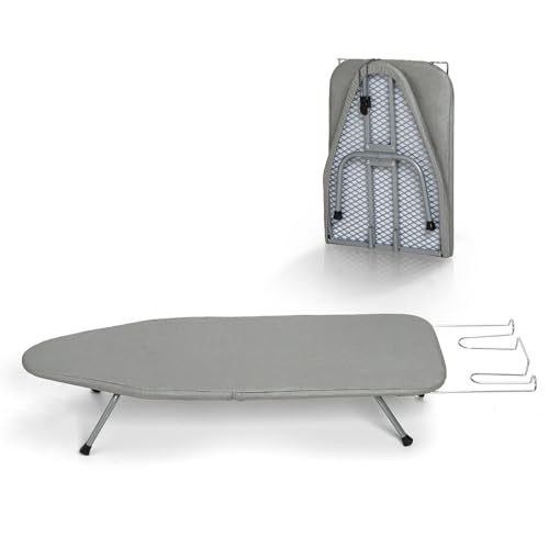 Tabletop Ironing Board with Iron Rest 32"x12" Grey - color: Gray