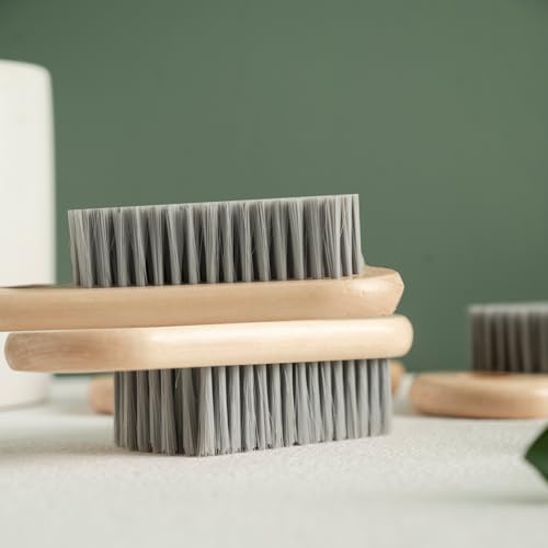 2 Pcs Wood Laundry Brush