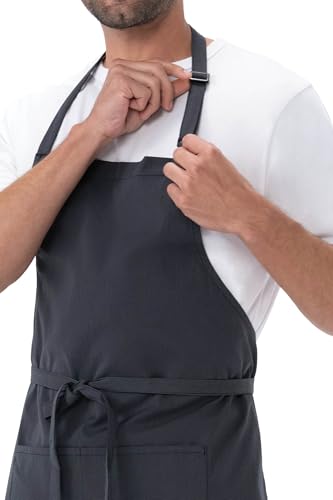 Chef Works Unisex Butcher Apron - color: Dark Grey