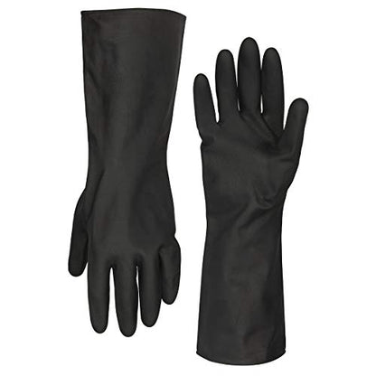 Flexzilla Pro GC400PL Heavy Duty Cleaning, Neoprene, 13, Black, L Long Cuff Gloves, Large (Pack of 1) - size: Large (Pack of 1)