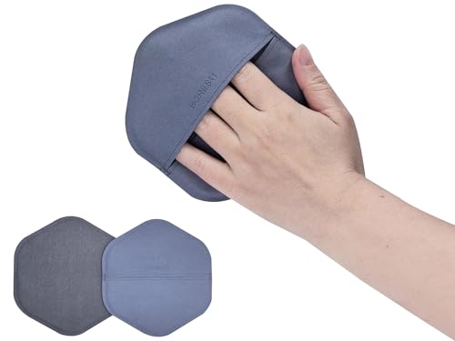 Multi-Purpose Screen Cleaner Ultra-Fine Microfiber Cleaning Mitt, Reusable Lint-Free Streak-Free Wipe for Electronic Screens, Car Dashboard, Leather Products, Compatible with Leather Cleaners (Blue) - color: Blue