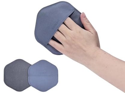 Multi-Purpose Screen Cleaner Ultra-Fine Microfiber Cleaning Mitt, Reusable Lint-Free Streak-Free Wipe for Electronic Screens, Car Dashboard, Leather Products, Compatible with Leather Cleaners (Blue) - color: Blue