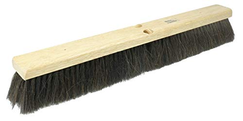 Weiler 42001 18" Block Size, Black Horsehair Fill, Fine Sweep Floor Brush, Natural - size: 18", style: Horsehair