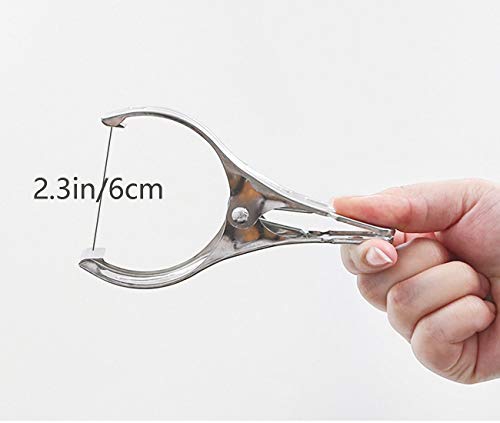 6 PCS 4.7" Stainless Steel Pins,Metal Bag Clips,Heavy Duty Pool Cover Clips - color: 4.7inch（6 Pack）, size: 4.7inch