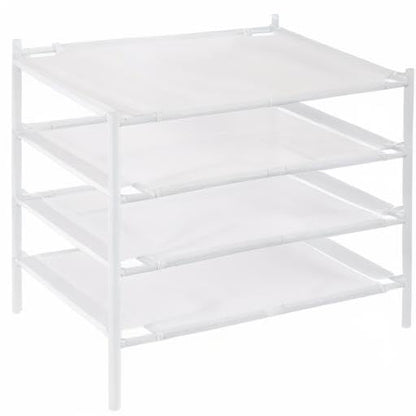 STO STO Sweater Drying Rack, 4-Pack Stackable Mesh Clothes Drying Rack, Laundry Drying Rack for Sweaters, Socks, Toys, White - style: 4 Pack