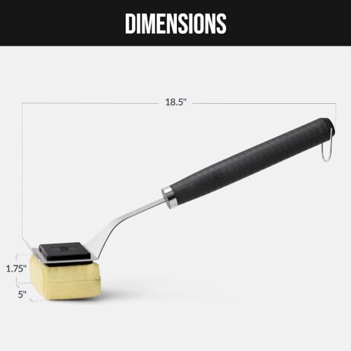 Best Choice Products Grill Brush and Scraper, Bristle-Free Steam Cleaning, Safe BBQ Grill Cleaner for Grills & Griddles, Stainless Steel Scraper, Added Bonus Extra Replacement Sponge