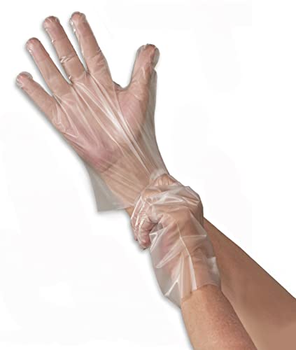 Protospheric Premium Disposable Stretch Cleaning Safety Gloves, Nitrile, Vinyl, Latex and Powder Free - size: Small (Box of 100)