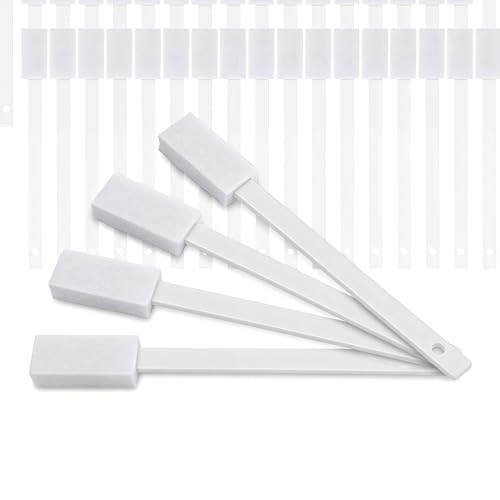 50Pcs Disposable Crevice Cleaning Tool, White Crevice Cleaning Brushes for Small Spaces, Narrow Gap Brush for Keyboards, Grooves, Tracks, Corners and Detail Cleaning