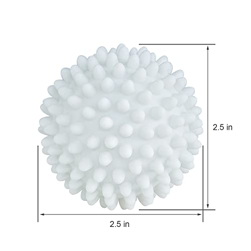 Dryer Balls 4 Pack - Non-Toxic Reusable Dryer Balls (White) - color: White