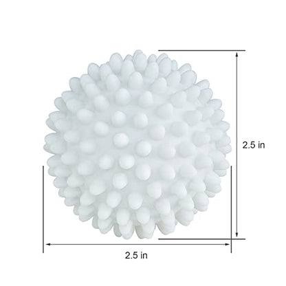Dryer Balls 4 Pack - Non-Toxic Reusable Dryer Balls (White) - color: White