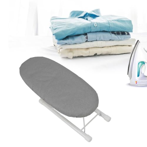 Mini Folding Ironing Board for Tabletop – Portable Sleeve Ironing Panel with Steel Frame, Compact Travel Iron Board for Collars and Cuffs