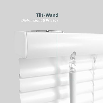 REGAL estate Strong Hold Magnetic Door Mini Blinds, White, 25 x 84 in - color: Magmount Mini Blinds - White, size: 25"W x 84"H