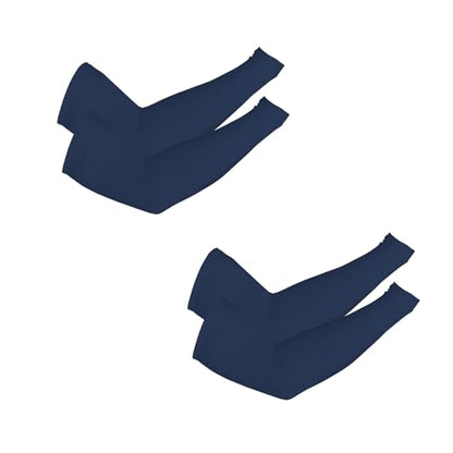PFFY UV Protection Cooling Arm Sleeves for Men and Women UPF 50 Sun Sleeve - color: 2 Pairs - Blue