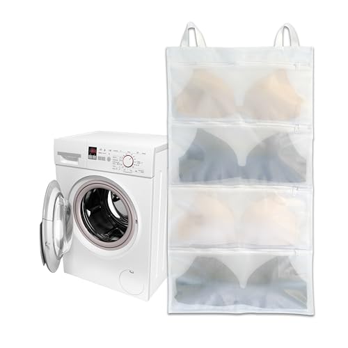 Bra bags for laundry, 1 Pack – Holds 4 A–D Cups, 4-in-1 Cleans, Dries, Stores & Dust-Proof, Bra Washing Bags for Laundry Experience better than a single washing net - size: A-D(1PC)