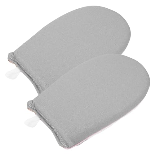 2pcs Heat-Resistant Garment Steamer Ironing Gloves with Finger Loop, Portable Handheld Steamer Mitts for Convenient Clothing Care, Mini Ironing Board for Home Use