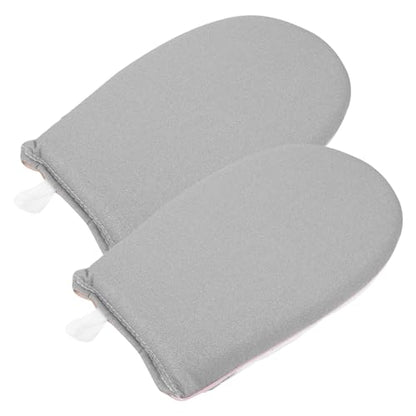 2pcs Heat-Resistant Garment Steamer Ironing Gloves with Finger Loop, Portable Handheld Steamer Mitts for Convenient Clothing Care, Mini Ironing Board for Home Use