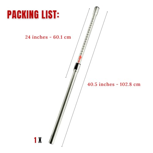 For Miele Vacuum Attachments Accessories 1-3/8'' Inner Diameter Compatible with Miele C1 C2 C3 Vacuum Cleaners -Household Cleaning Attachment Kit (Non-Electric Extension Wand) - style: Non-Electric Extension Wand