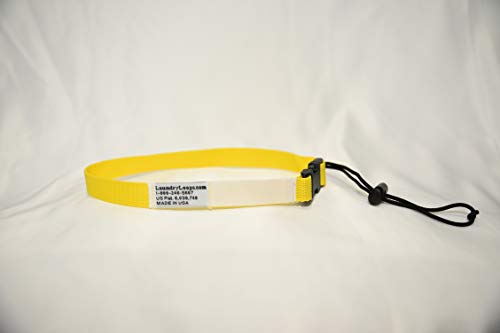 Laundry Loop with Sock Snare, Premium Neon Yellow Laundering Strap - color: Neon Yellow, size: 1 Strap